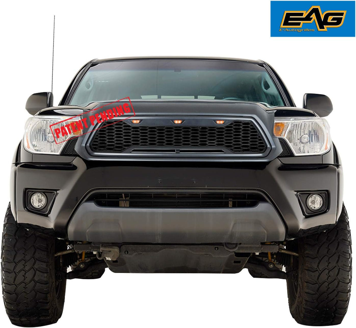 Charcoal Gray ABS Front Grille with Amber LED Lights K318806