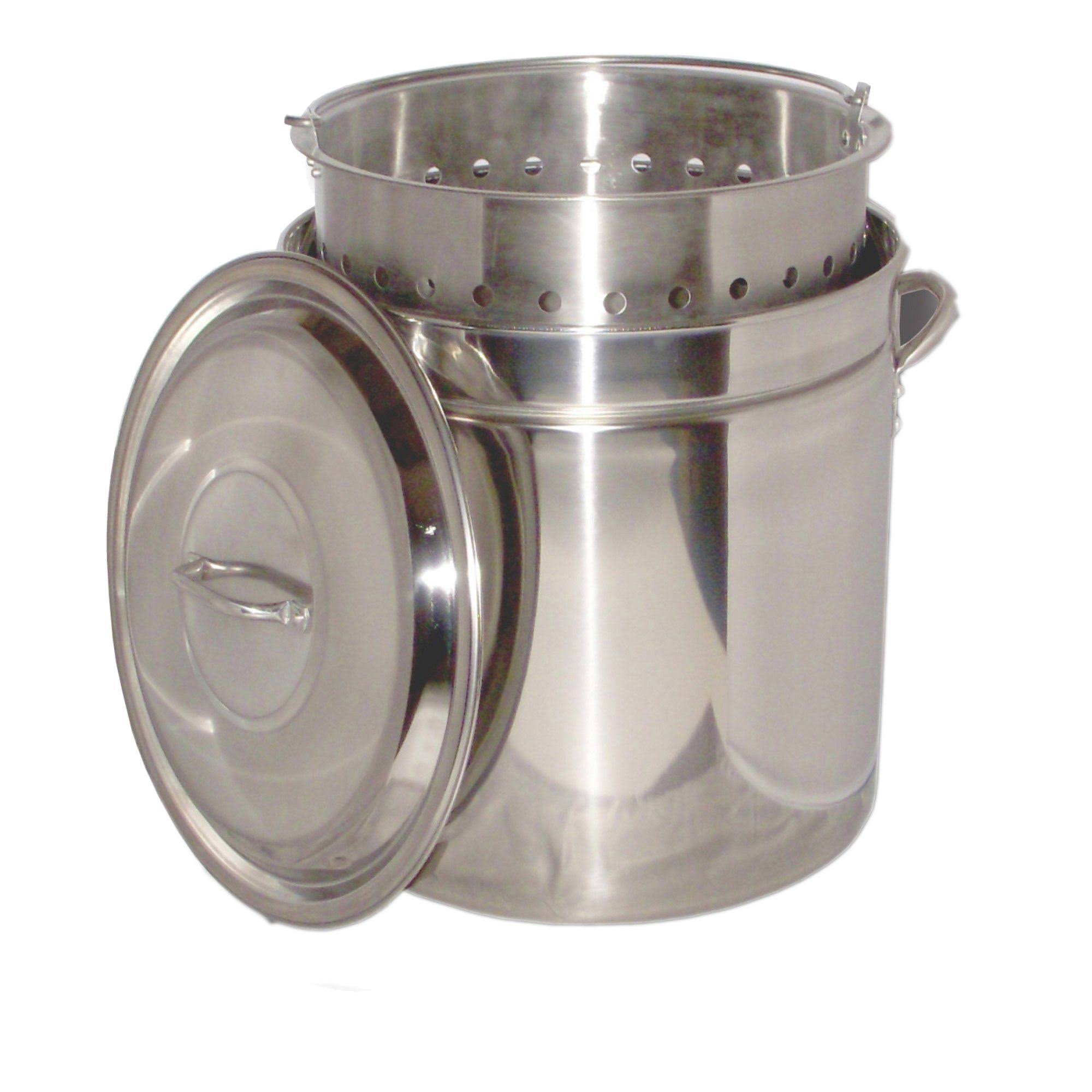 36 qt. Stainless Steel Pot with Basket and Lid M86554
