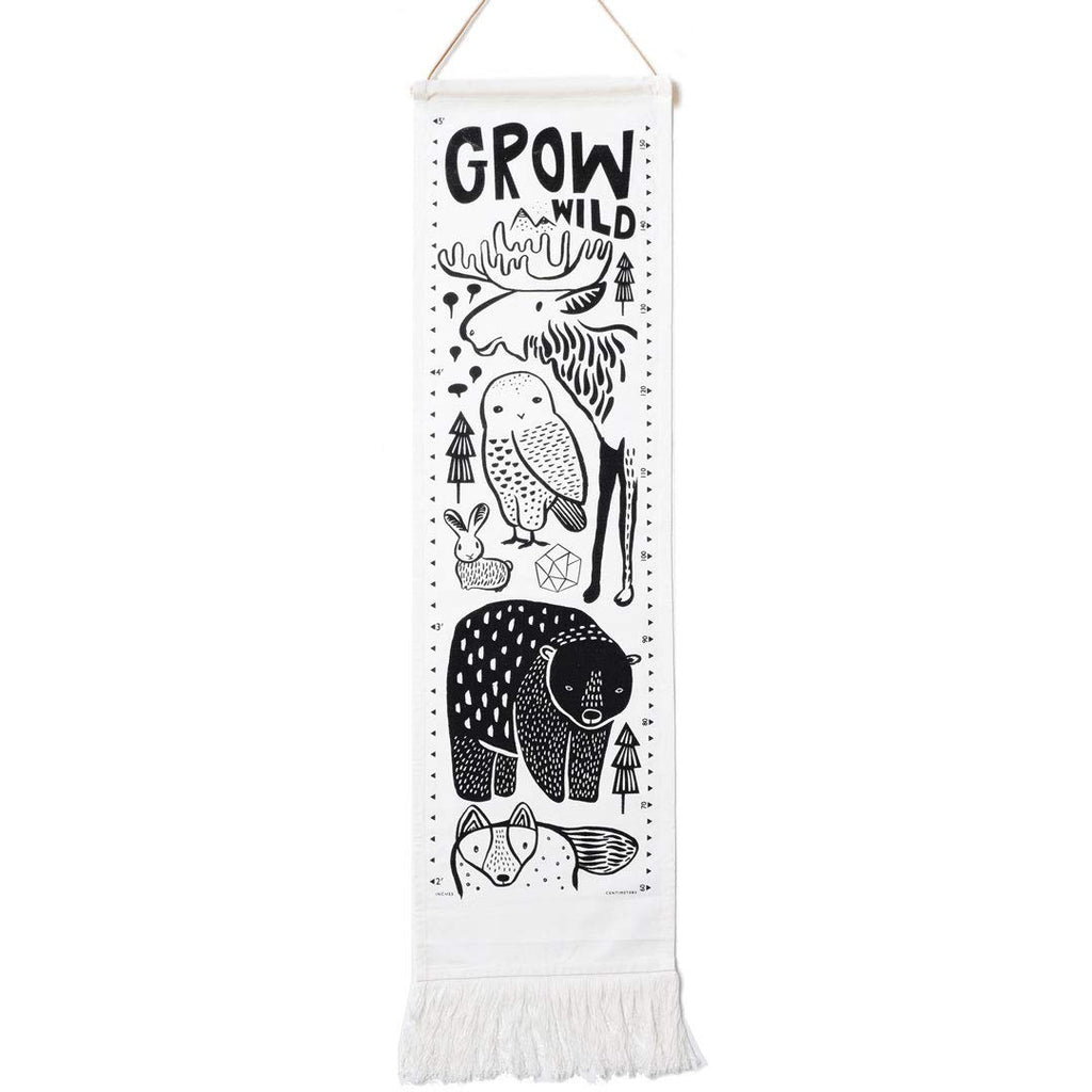 Ocean Canvas Growth Chart - Wall Hanging Height Chart for Kids - (44x13 Inches) Pack of 2 U159