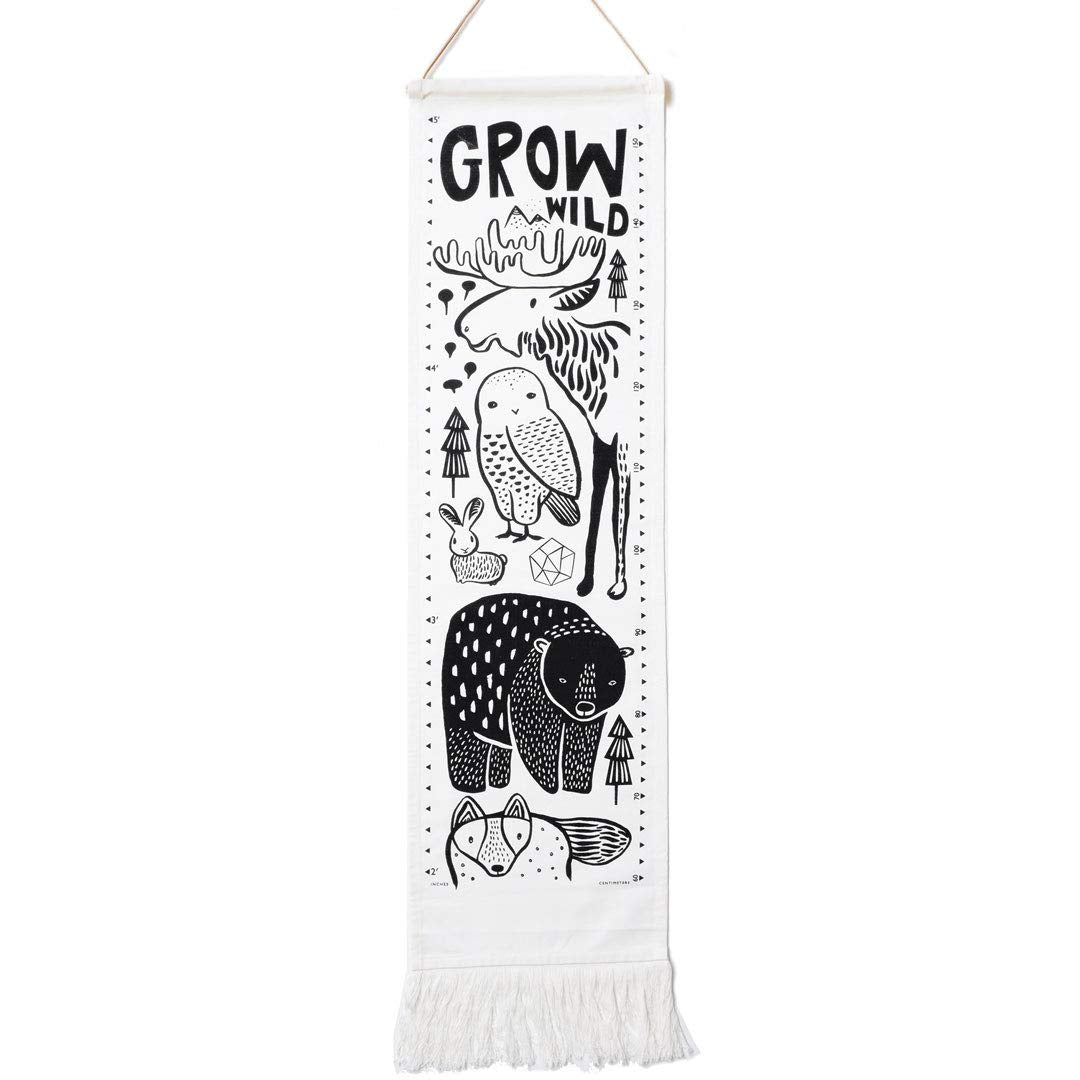 Ocean Canvas Growth Chart - Wall Hanging Height Chart for Kids - (44x13 Inches) Pack of 2 U159