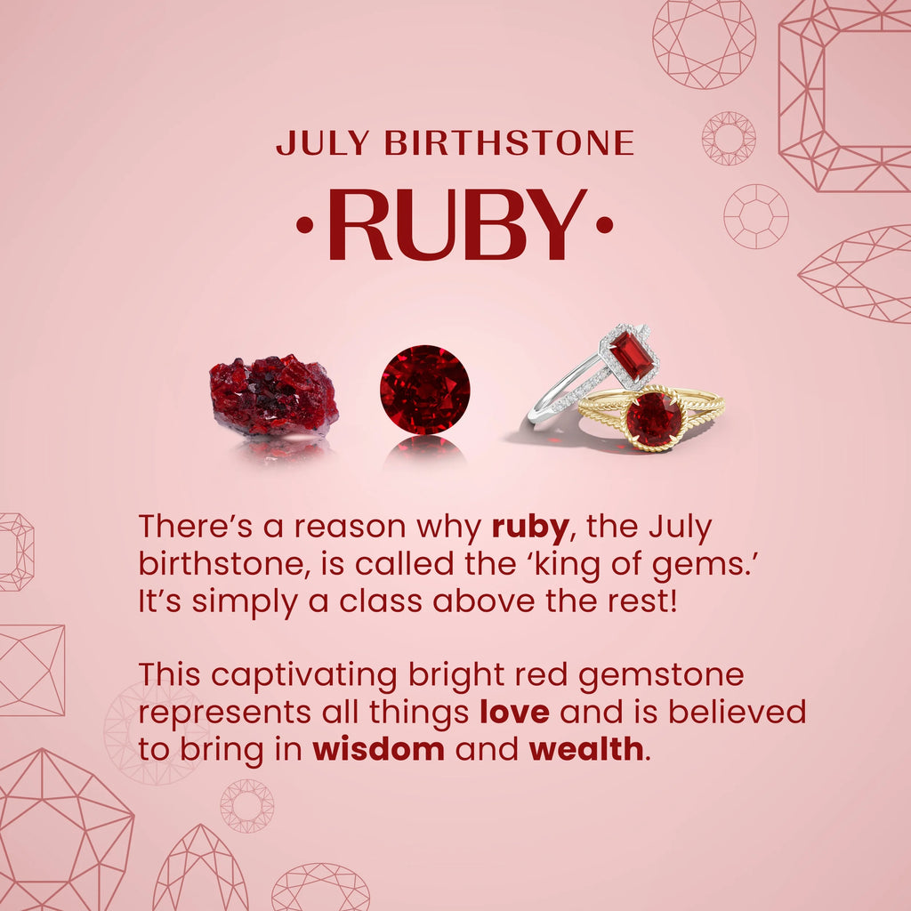 Natural Ruby and Diamond Studs Earrings in Platinum N4889