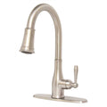 Brushed Nickel Pull-Down Kitchen Faucet N13029