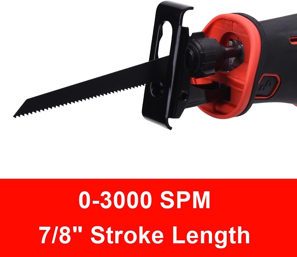 21V Cordless Reciprocating Saw with Battery and Charger Q7997