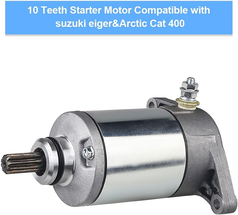 Starter Compatible with Suzuki Eiger 400 Arctic Cat LT-A400 LT-F400 2002-2007 Pack of 2 A6838