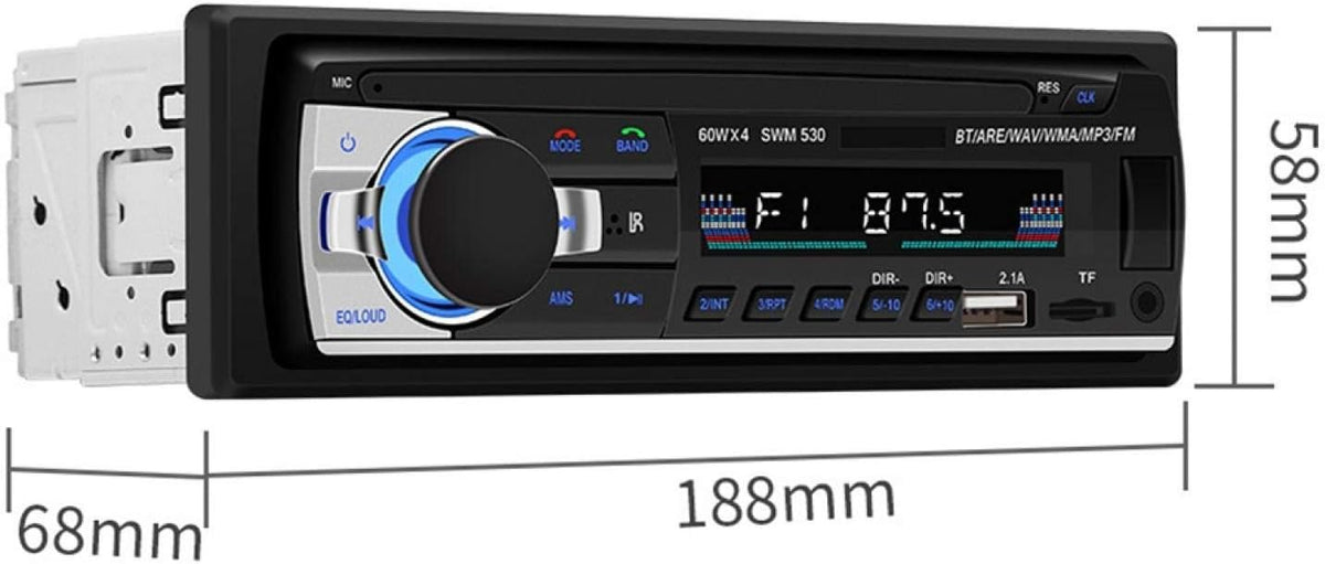 Dual USB Car Bluetooth Mp3 Player with Remote Controller D5550