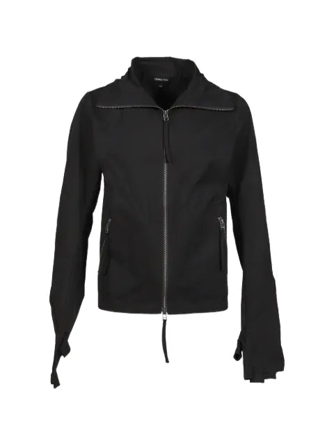 Troubled Waters high-neck gloved jacket