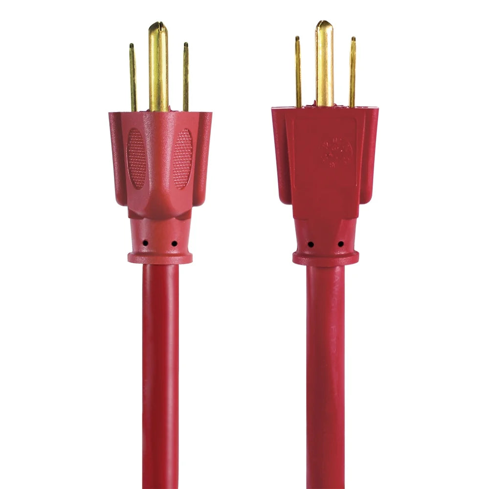 Red 100FT 14AWG 3 Prong Extension Cord U2917