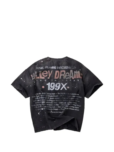 Vale graphic-print distressed T-shirt
