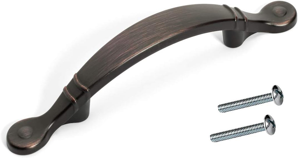 Arched Cabinet Hardware Pull Aged Oil Rubbed Bronze 25 Pack K846