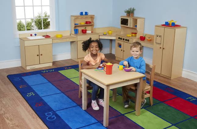 Square Laminate Top Wood Table L65237