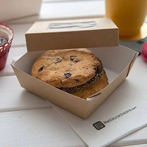 34 Ounces 200 Count Box Square Window Take Out Container G88667