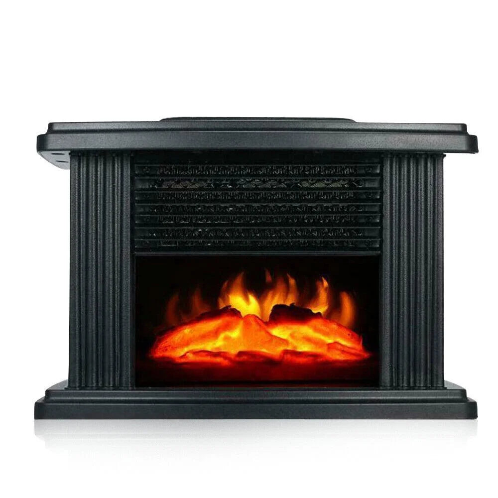 3D Electric Fireplace, 1000W Small Air Heater W164654