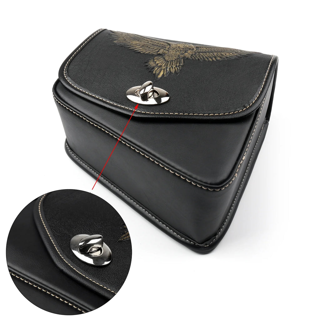 Leather Left Side Saddlebag For Sportster XL 883 XL 1200 K50033
