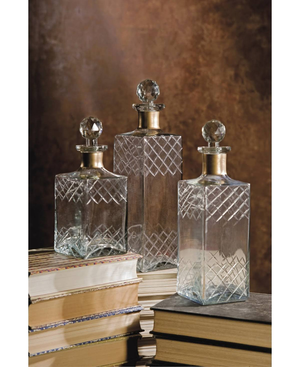 Etched Decanters (Set of 3) Z415022