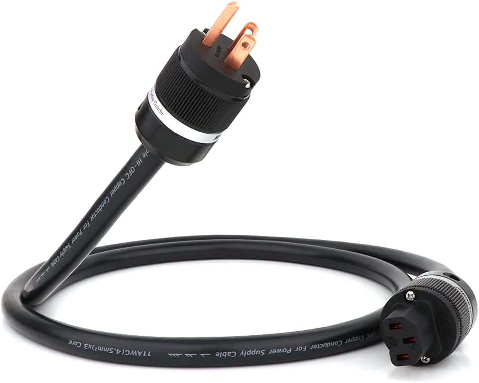 11AWG Pure Copper Power Cord with US Plug and IEC320 C13 Connector 6.6ft M621533