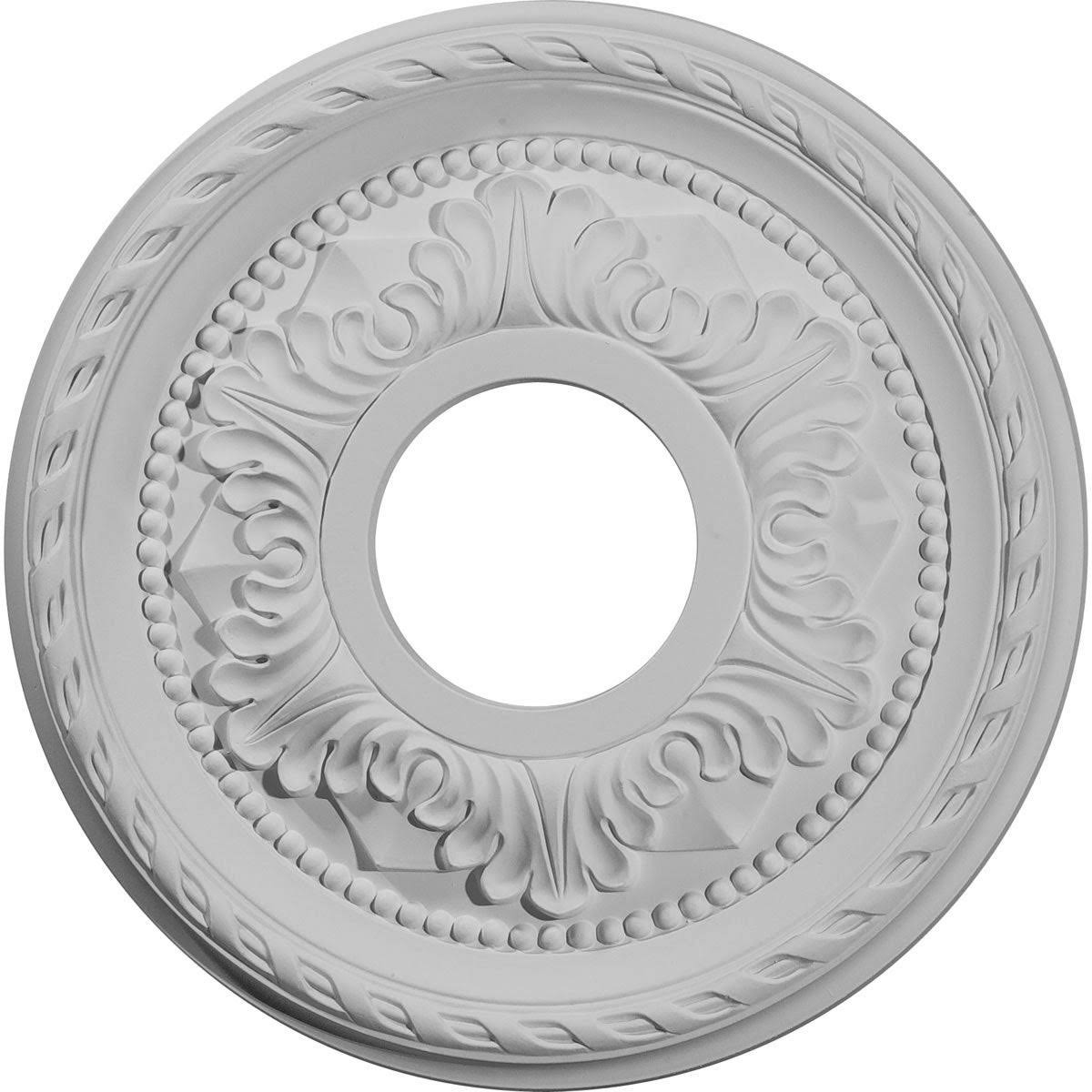 12 1/8x22OD x 3 1/2x22ID x 1x22P Hand-Painted Athenian Green Crackle Ceiling Medallion Z519212