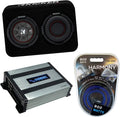 6.75 Loaded Sealed Sub Box Bundle with Amplifier & Amp Kit A59441