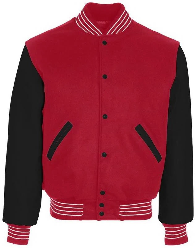 Scarlet Black Varsity Jacket 2XL E1197