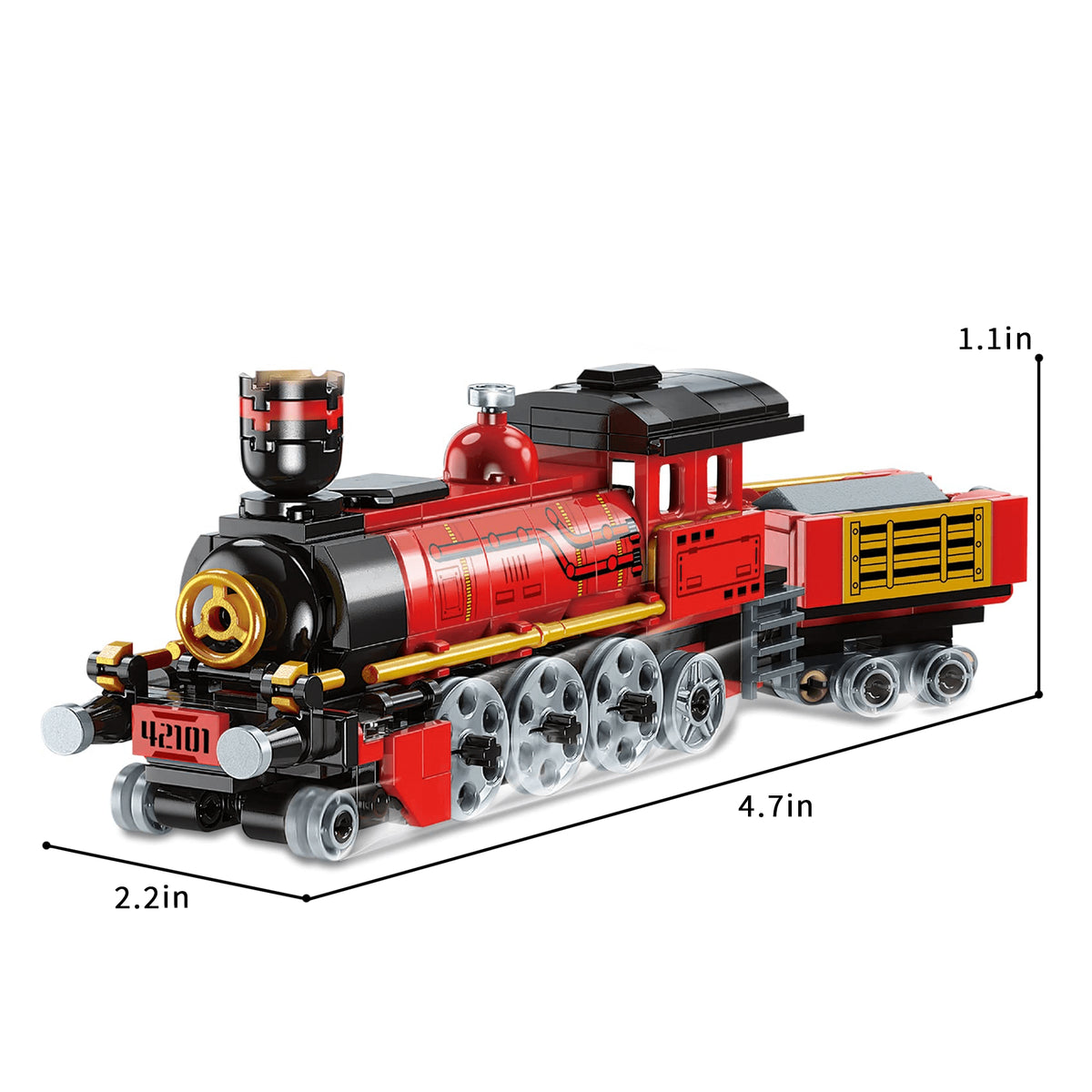 Red 3in1 City Train Building Block Set H91206