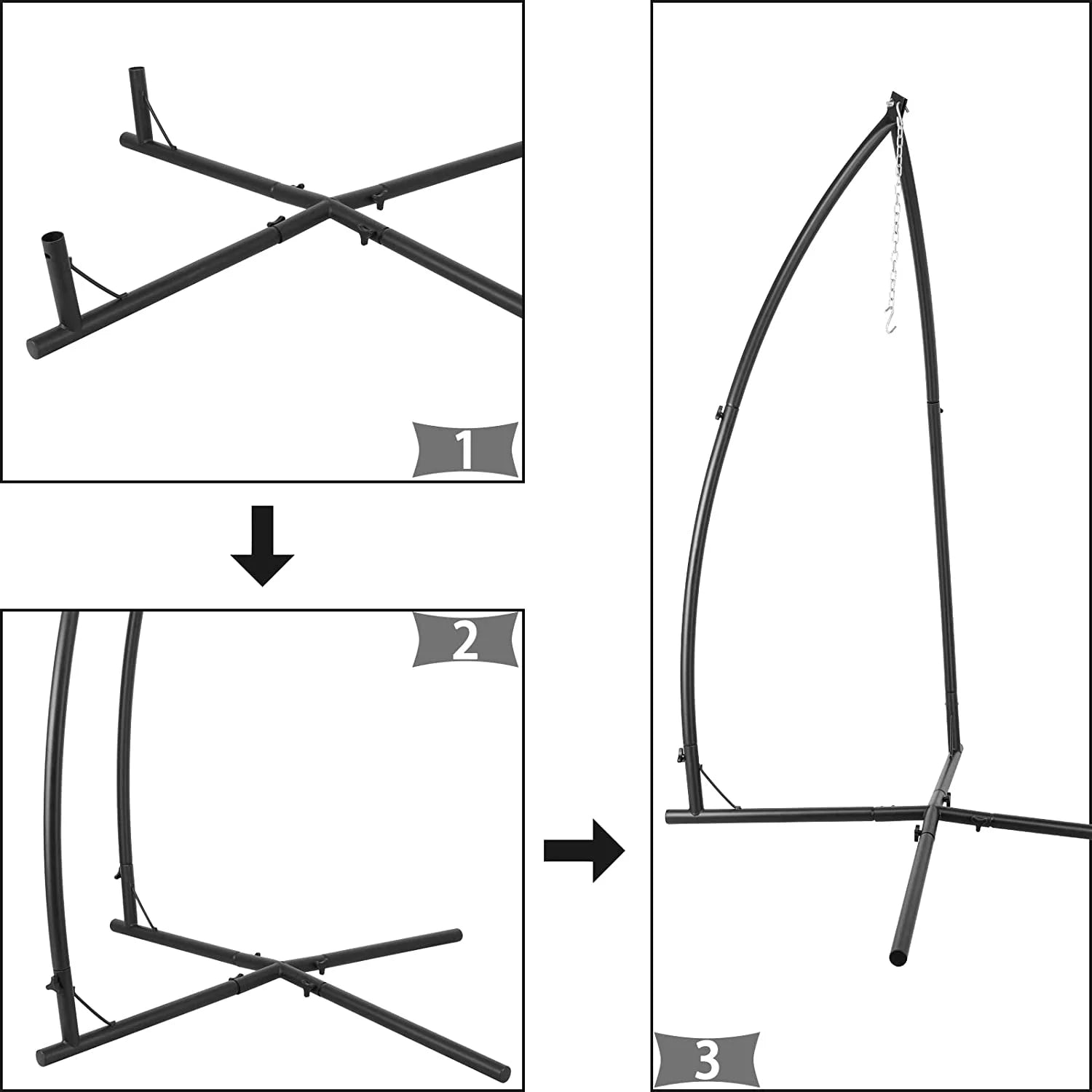 Heavy Duty Steel Hammock Chair Stand Z816146