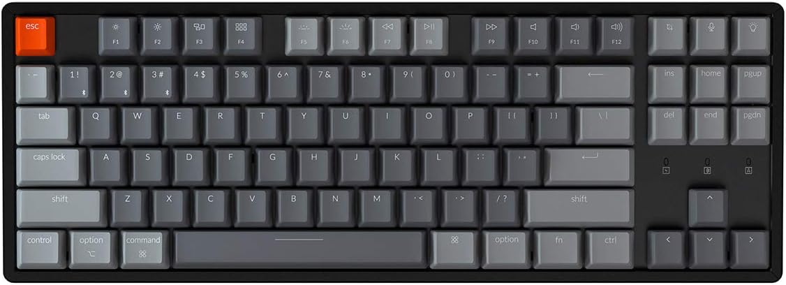 Tenkeyless Wireless Mechanical Keyboard with RGB Backlight Aluminum Frame R571