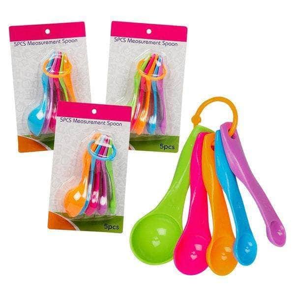 5 Piece Plastic Measuring Spoon Set J8154