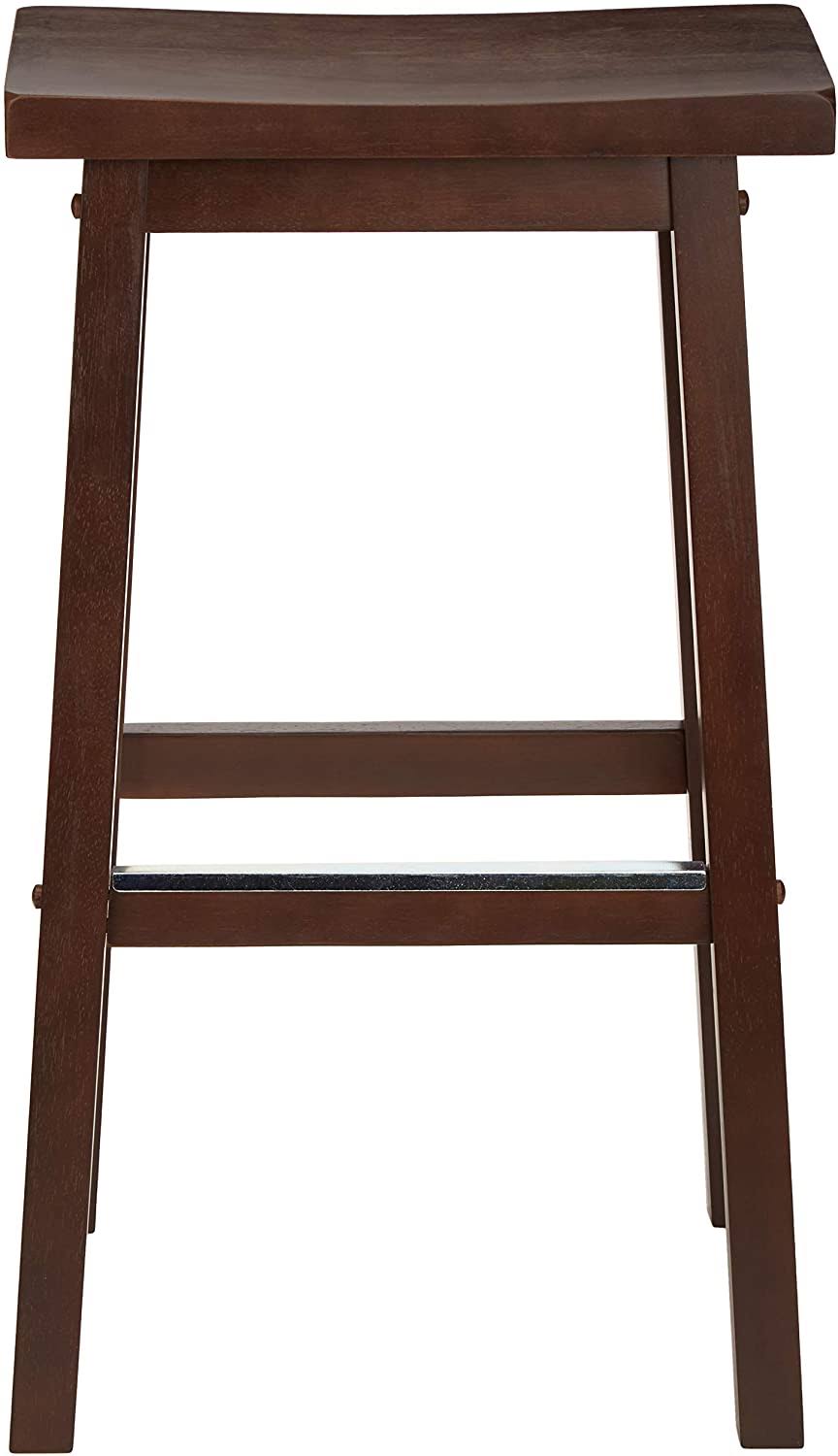 Walnut Solid Wood Kitchen Counter Stool 29 inch Set of 2 N13365