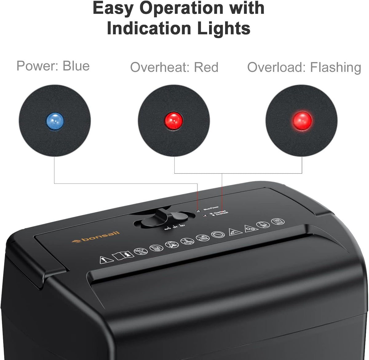 10-Sheet Cross-Cut Paper Shredder, 5.5 Gallons Wastebasket, Black, Pack of 2 Z58977