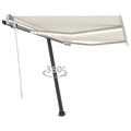 Cream Retractable Awning with LED R381741