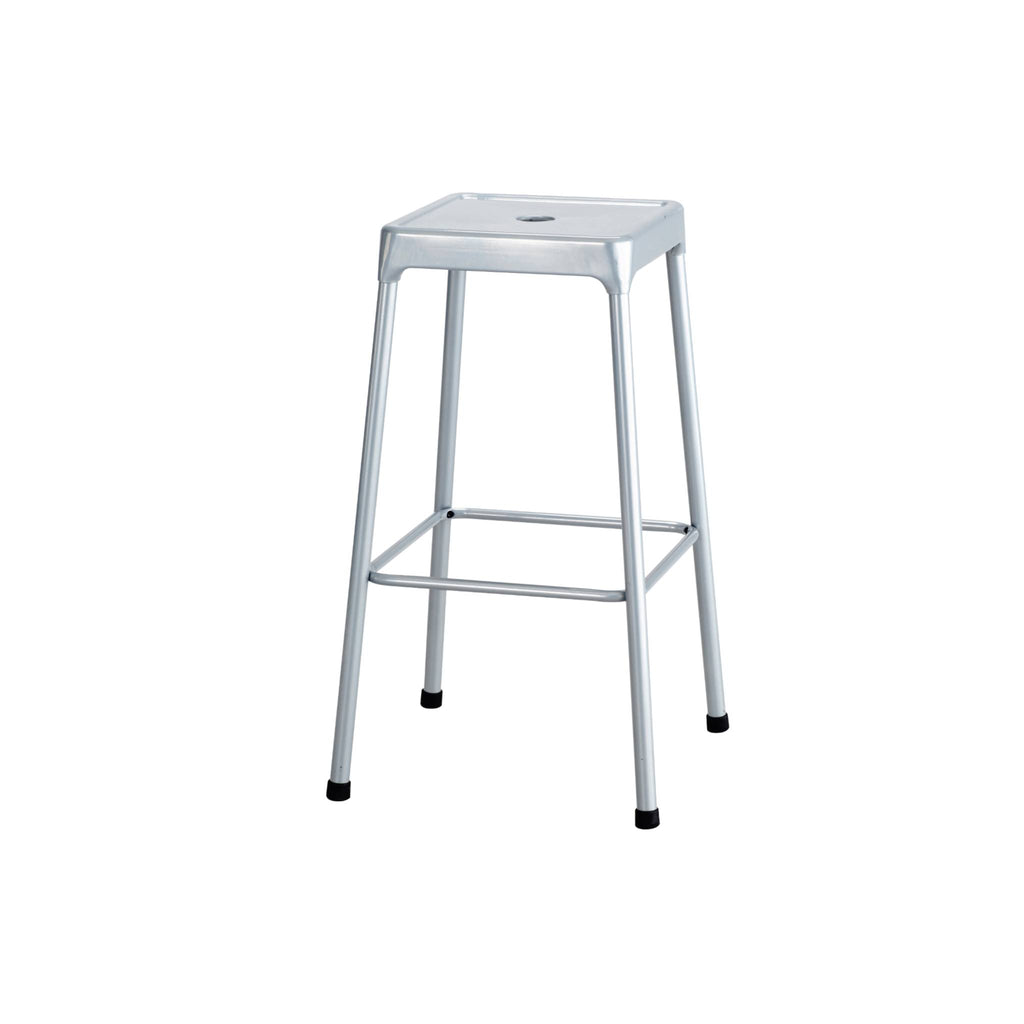 Black Powder-Coated Steel Bar Stool A83300