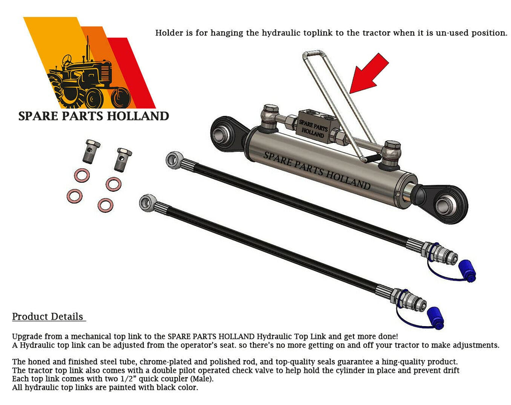 Hydraulic Top Link Cat. 1-1 with Locking Block P447391