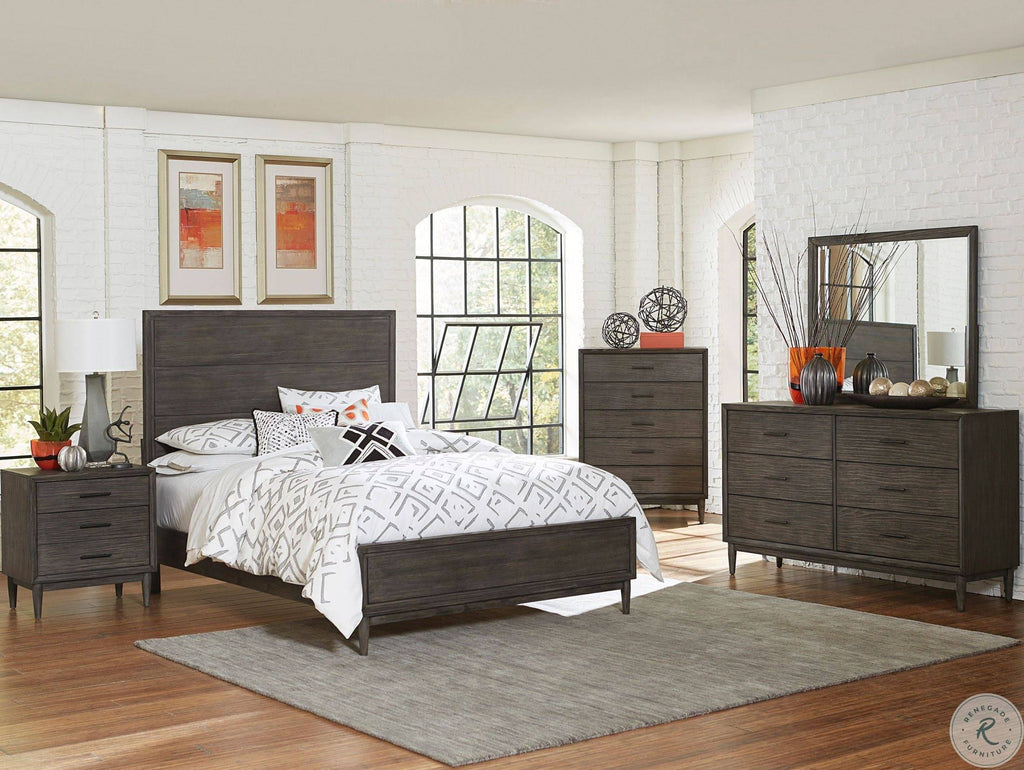Gray Night Stand D576
