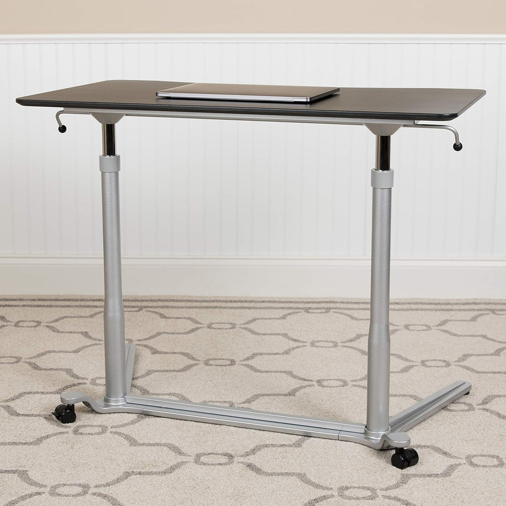 Black Ergonomic Computer Desk D1627