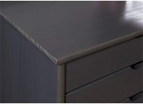 Gray Eight Drawer Wood Rolling Storage Cart J60981