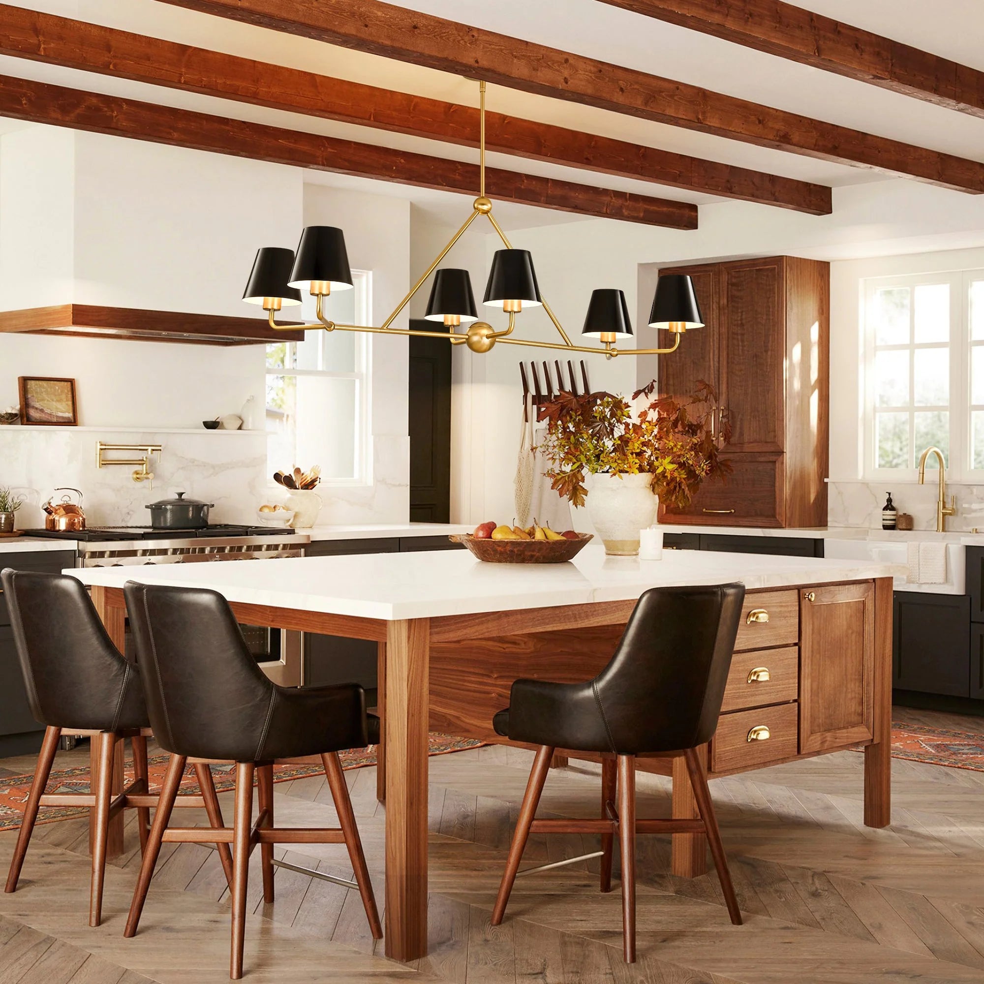 6-Light Linear Kitchen Island Pendant Z733
