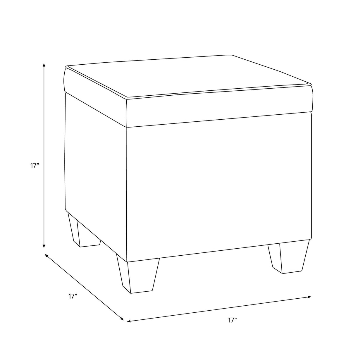 White Ottoman T9005
