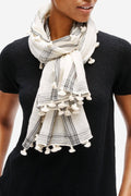 Textured Plaid Scarf H95238