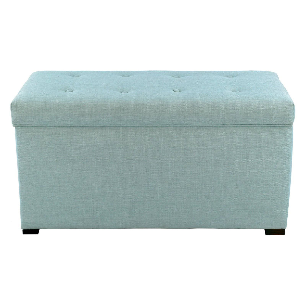 Green 8 Button Tufted Storage Bench P438