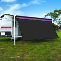 Black RV Awning Privacy Screen Shade Panel Kit 8 x 12ft O759724