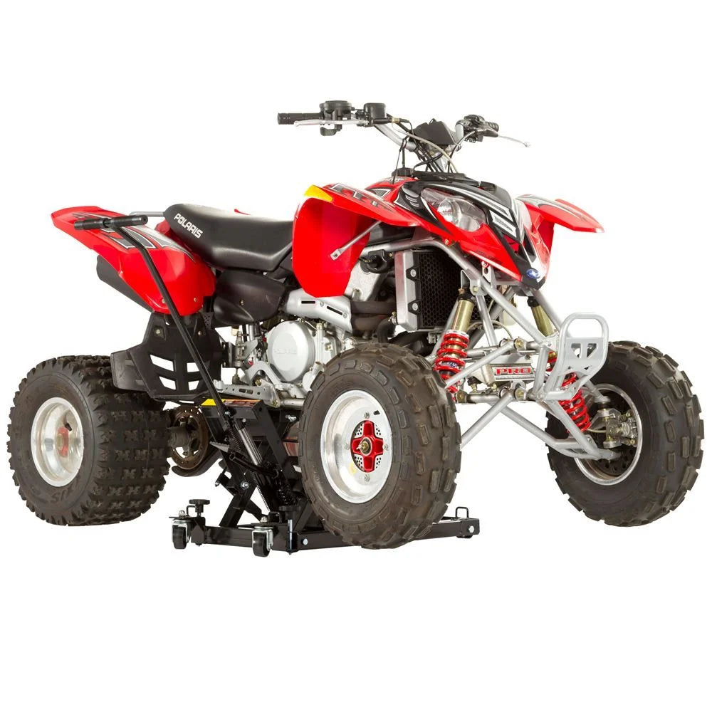 Black Widow Foot-Operated Motorcycle or ATV Lift Jack Stand H542