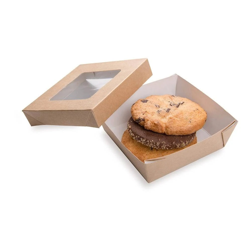 34 Ounces 200 Count Box Square Window Take Out Container G88667