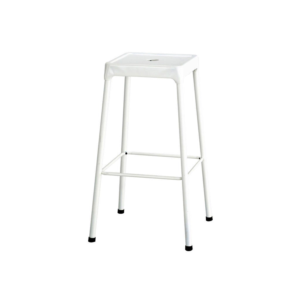 Black Powder-Coated Steel Bar Stool A83300