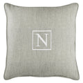 18" Granite Gray Sunbrella Square Indoor/Outdoor Throw Pillow F68223