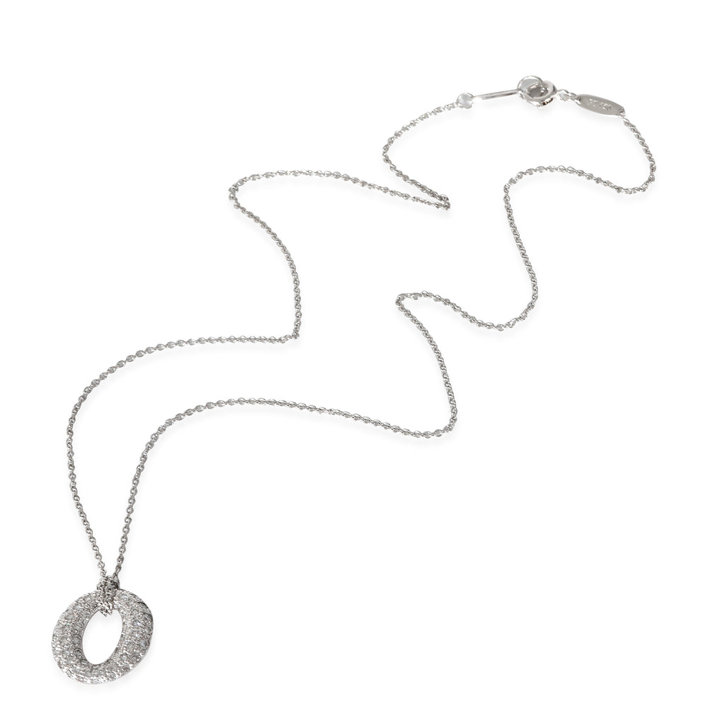 Diamond Circle Pendant in Platinum 0.75 CTW G781