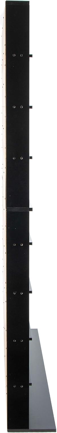 Black Media Storage Tower Cabinet O4065