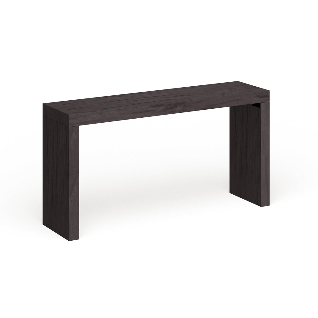 Black Wood Grain Veneer Console Table D8739