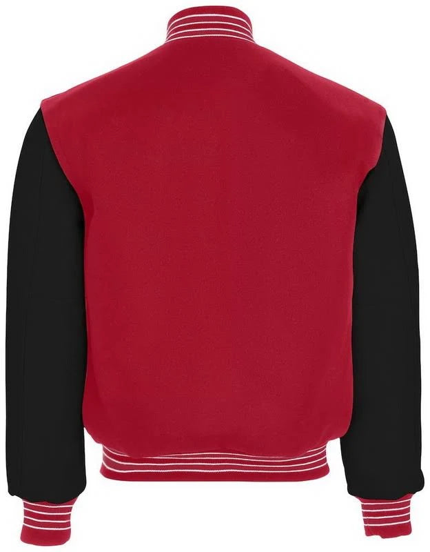 Scarlet Black Varsity Jacket 2XL E1197