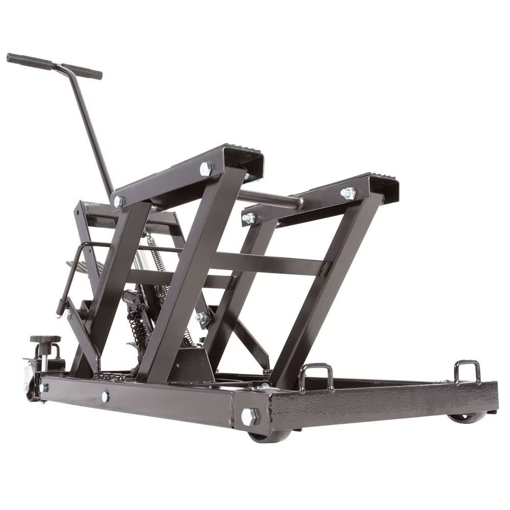 Black Widow Foot-Operated Motorcycle or ATV Lift Jack Stand H542