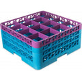 16-Compartment Divided Glass Rack with 3 Extenders Y908263