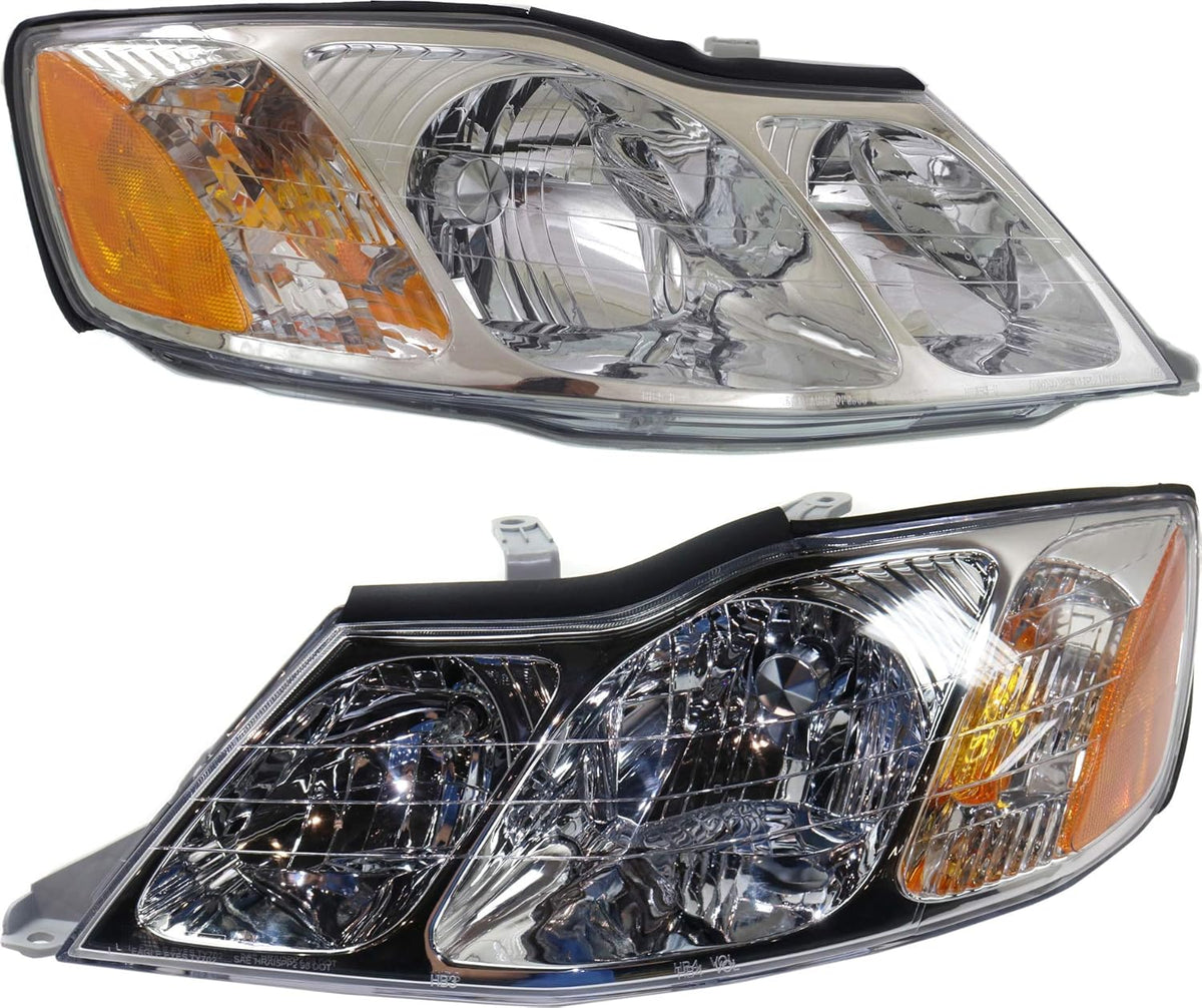 Headlight Set for 2000-2004 Toyota Avalon Halogen with bulb(s) D52450